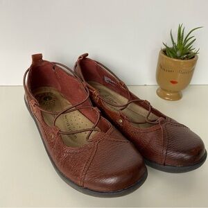 Women's Brown Leather Shoes 8M